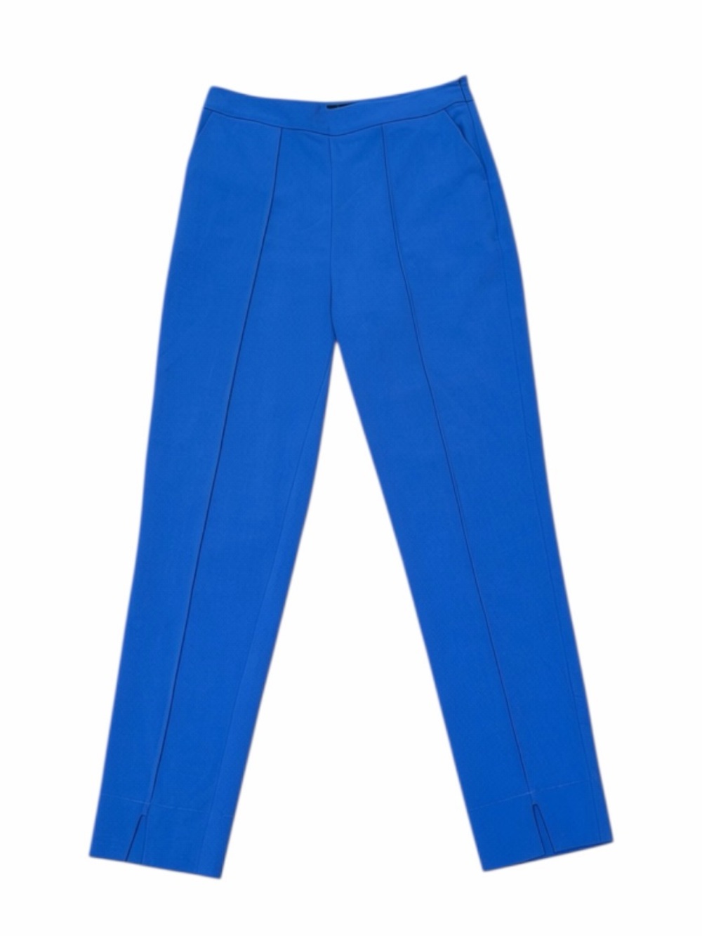 Lulus Cobalt Blue Tailored Ankle Pants Size Small Side Zip